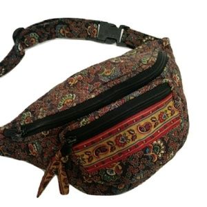 Vera Bradley Colette black fanny pack